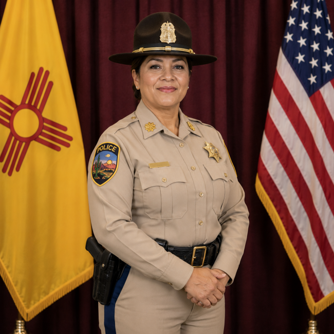 Photo of newly promoted police major
