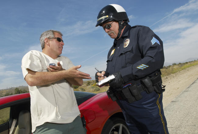 Photo of Officer with a Citizen Who Is Complaining